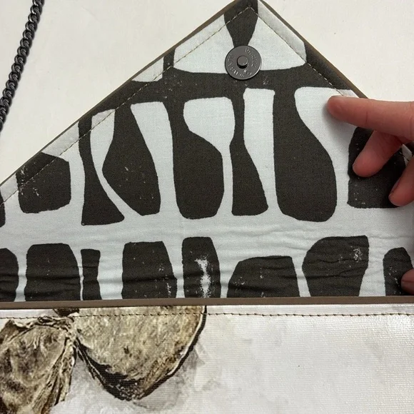 NWT & dust-bag KENT STETSON Oyster clutch/purse - Picture 9 of 13